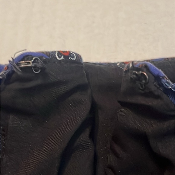 Express Blue with Red/White Geometric Print Lined Pencil Skirt Size 8 - Picture 10 of 13